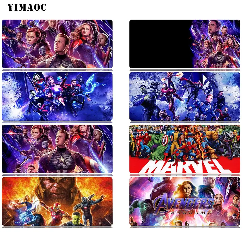 YIMAOC Мстители игровой коврик для мыши Marvel 30x80 см компьютерной противоскользящий