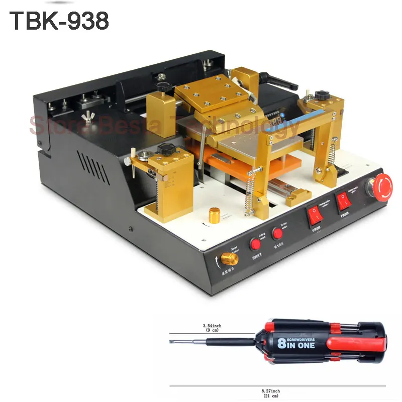 TBK-938 ЖК-дисплей сенсорный экран сплит машина автоматический сепаратор аппарат для снятия клея для мобильного телефона ремонт инструмент