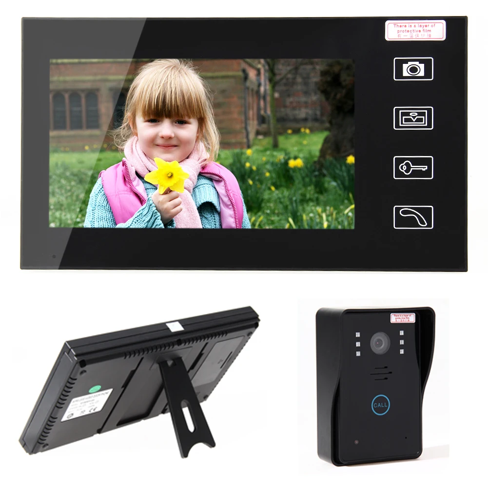 

Home Security LCD 2.4G Wireless Video Door Phone Intercom Doorbell Camera with 7"LCD Monitor Access Control
