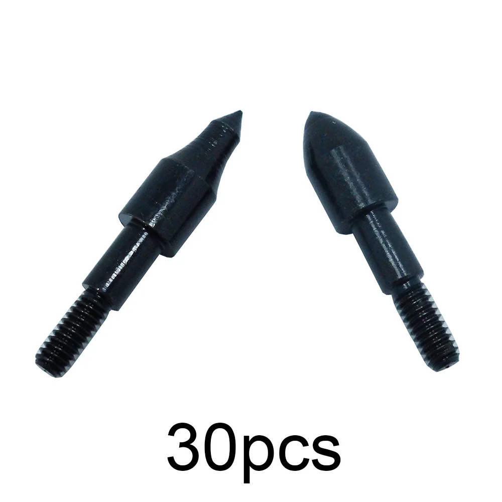 

30pcs 100 Grain Field Points Arrow Heads Screw Insert Arrow Broadheads Arrows Archery Tips Practice Arrowhead