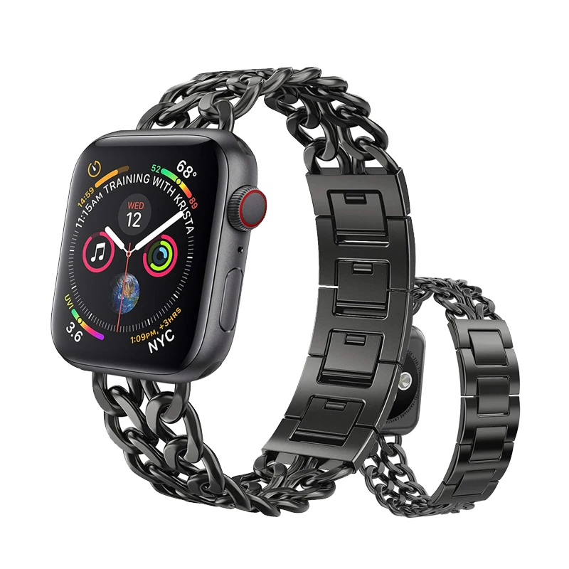 

link bracelet strap for apple watch 4 3 band 44mm 40mm 42mm 38mm correa stainless steel watchband for iwatch series 4/3/2/1