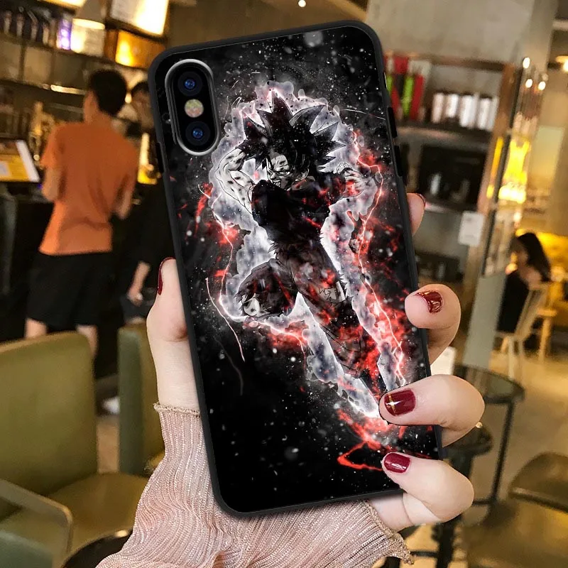 Dragon Ball Z Super DBZ Goku для iPhone 11 Pro MAX XS XR XS MAX 8Plus 8 7Plus 7 6 6s plus 5s SE мягкий чехол для телефона ТПУ чехол Капа - Цвет: TPU