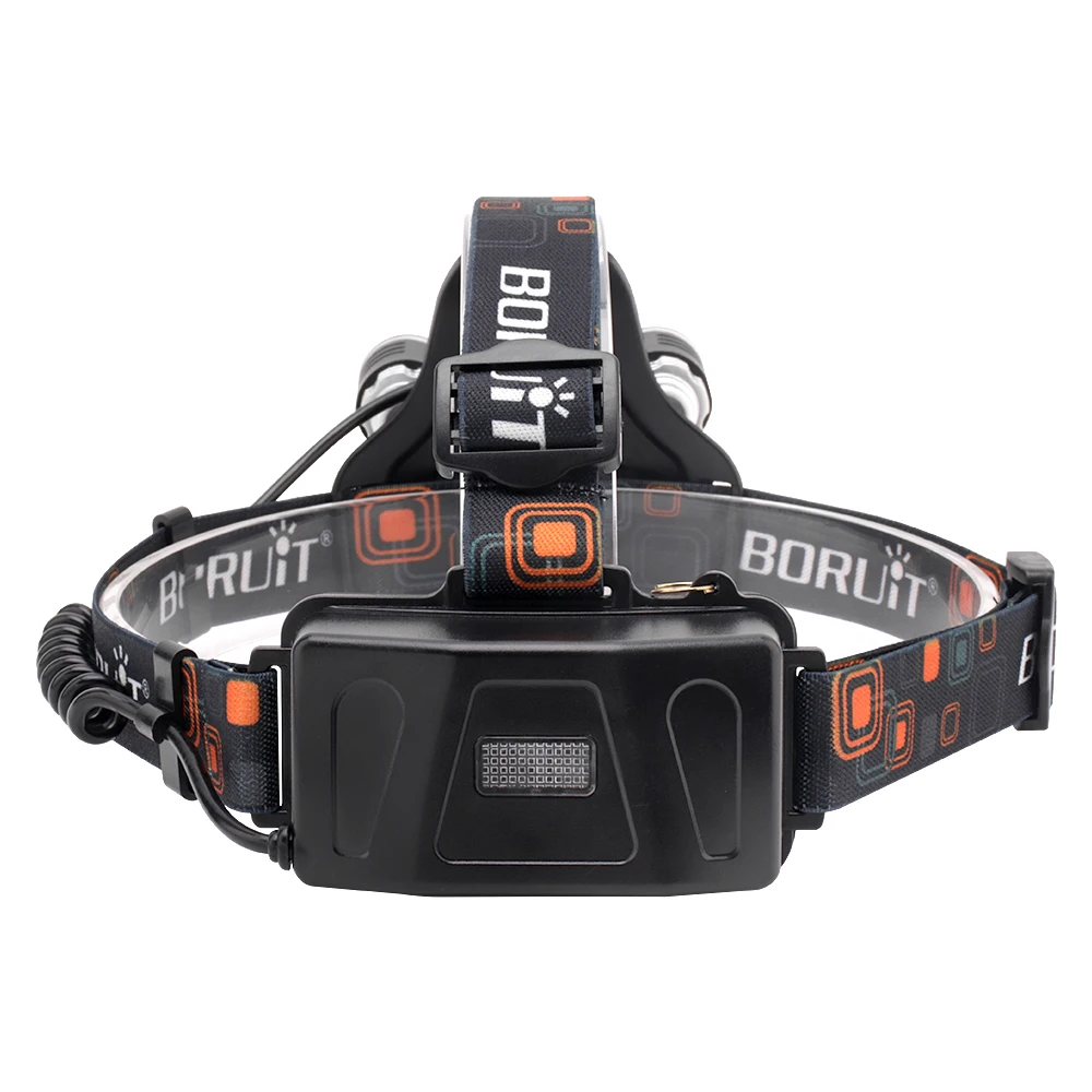 BORUiT XML L2 LED Headlamp Flashlight 4 Modes Lantern Rechargeable Headlight Portable Camping Hunting Head Torch Light 18650  (11)