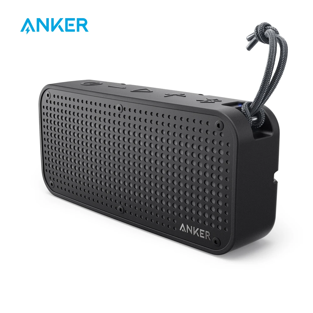 Anker SoundCore Sport XL Portable Bluetooth Speaker,16W Audio Output,2 Subwoofers,66ft Bluetooth Range,15H Playtime,Built-in Mic