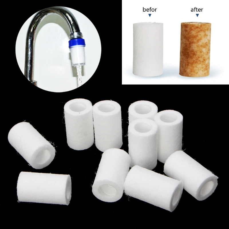 10PCS Water Purifier Remove Rust Quality Test Replacement Water Filter Cotton