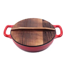 33 см чугунные горшки чугунная Толстая Сырная сковорода для жарки сковорода эмалированная сковорода антипригарная сковорода для отелей Рыбная тарелка горшки суповые кастрюли TG70