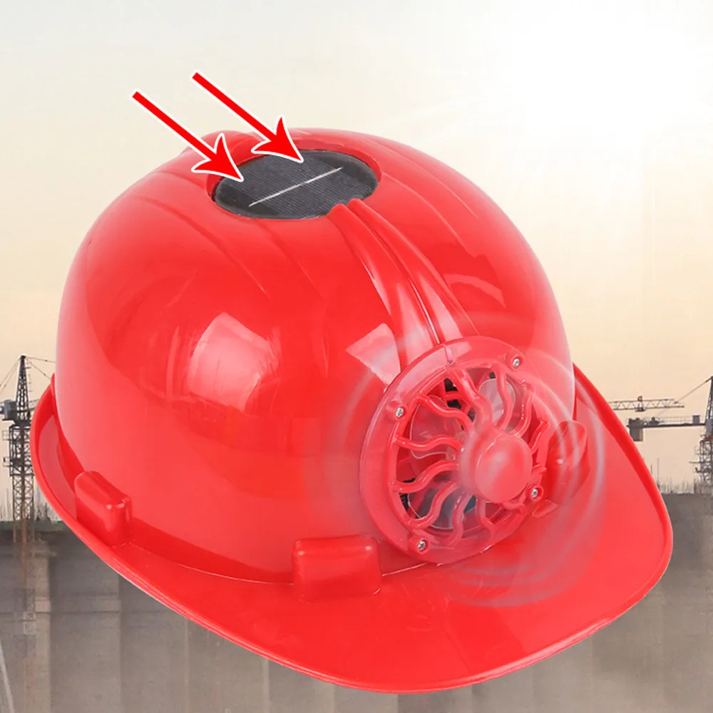 Конечной солнечной энергии вентилятор охлаждения безопасности шлем работа жесткий шапка головной убор Прямая поставка