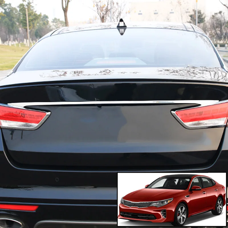 

AX Chrome Rear Trunk Lid Back Door Cover Tailgate Strip Trim Stainless Steel Molding Garnish For Kia Optima K5 JF 2019 - 2016