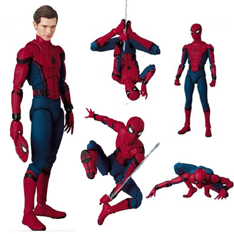 

Marvel movie version Spider-Man doll toy animated hero character action can do hand model collection gift for children