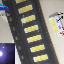 Специальный-2 для 100 шт LG светодиодный ЖК-подсветка ТВ Приложение светодиодный 1 Вт 6 в 7020 холодный белый Светодиодный ЖК-Телевизор подсветка ТВ Приложение BD72K светодиодный