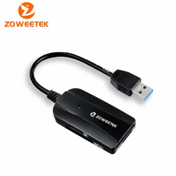 

Genuine Zoweetek ZW-CR02 USB 3.0 4-Slots SD Memory Card Reader with Dual SD Ports & Dual Micro SD Ports