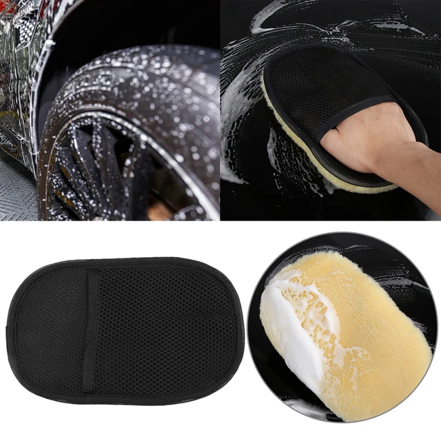 1Pcs Auto Washing Gloves Motorcycle Artificial Wool Soft Washer Brush
