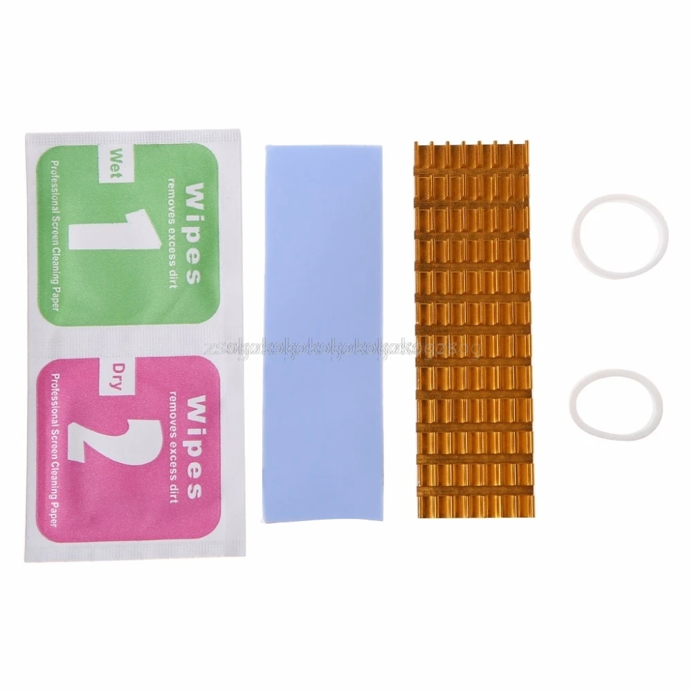 

Heatsink Heat Dissipation Radiator M.2 NGFF Cooling Heat Sink Heat Thermal Pads for M.2 NGFF 2280 PCI-E NVME SSD A24 19 Dropship