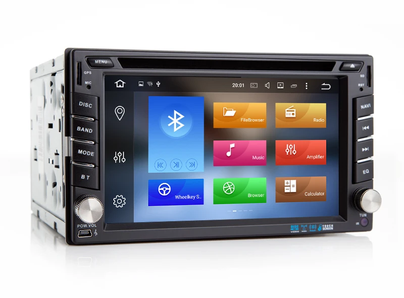 Excellent IPS 6.2" 4G+32G Android 8.0 Universal Car DVD Audio Stereo GPS Navigation Double 2 Din 1024*600 HD Head Unit Multimedia Player 4