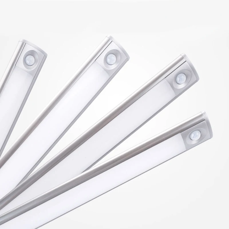 LED محس حركة ليلة ضوء USB قابلة للشحن ل خزانة مجلس الوزراء المطبخ الممر دروبشيبينغ