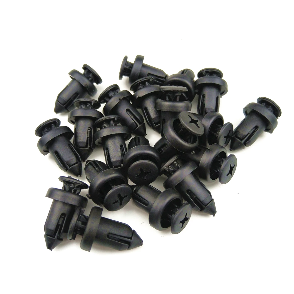 FRCY 40PCS 9mm Auto Nylon Rivets Fastener Car Bumper Fenders Lining