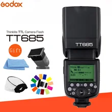 Godox TT685 2,4G Беспроводная HSS 1/8000s ttl камера Вспышка Speedlite+ рассеиватель для вспышки комплект для Nikon Canon sony Olympus Fujifilm