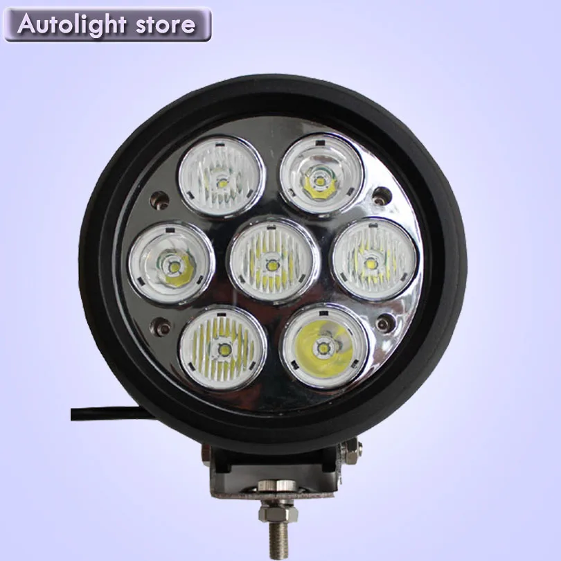 

1pcs 70W led work lamp off road 7x 10W cree Chips leds led work light 12V LED tractor bar lights 12v 24v