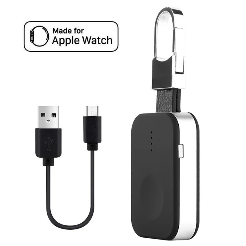 Беспроводная зарядка Qi для Apple Watch 4 3 2 1, беспроводное зарядное устройство для Apple 950 мАч