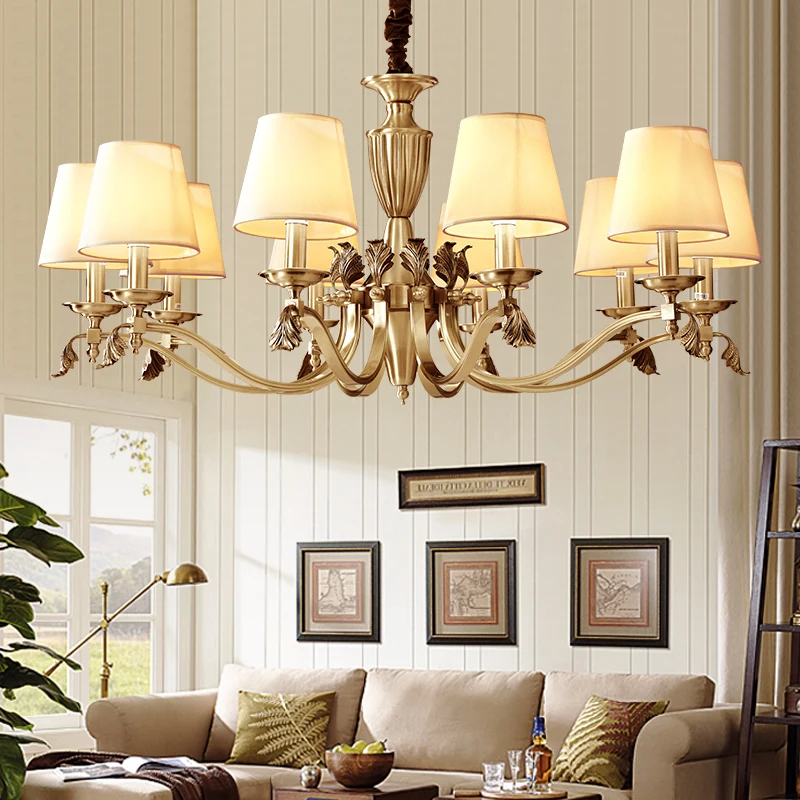 

Copper chandelier lighting modern chandeliers ceiling lustre led moderne Fixtures Lamp ceiling kroonluchtera for Living Room
