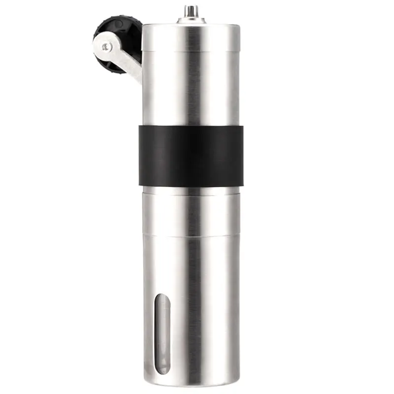 

Manual Coffee Grinder, Stainless Steel Coffee Bean Hand Crank Portable Mills With Silicone Grip For Anti-Slip, 30G Capacity