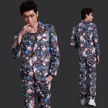 Костюм и брюки) Ночной Клуб певцов производительность маленький костюм ночном клубе Певица этап личность костюмы пиджак