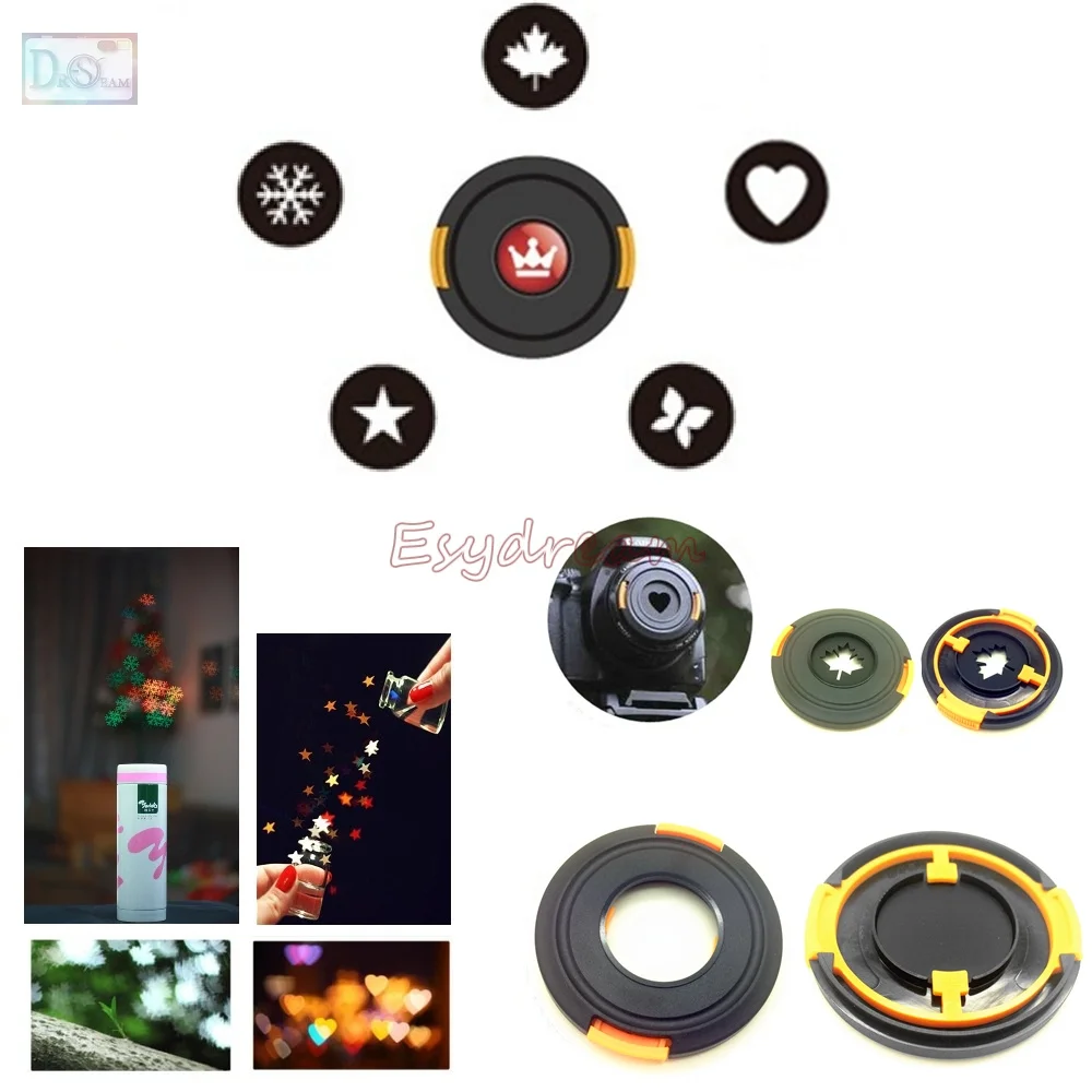 77mm Bokeh Effect Lens Cap Cover Filter for Artistic