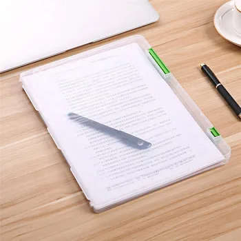 

A4 Transparent Storage Box Clear Plastic Document Paper Filling Case File levert dropship D76