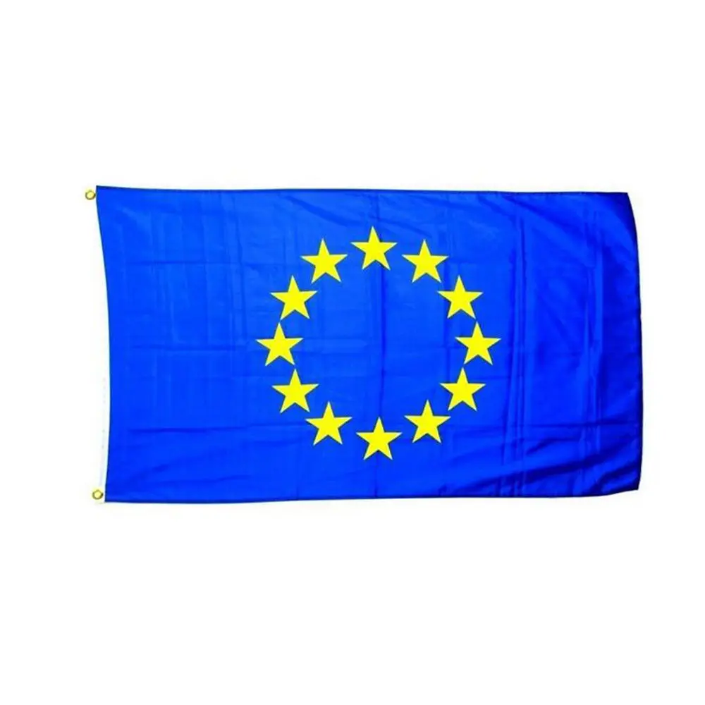 Синий большой 3x5 FTs Европейский союз Европейский флаг 90*150 см Европейский Флаг супер-полиэстер эмблема Совет Европы