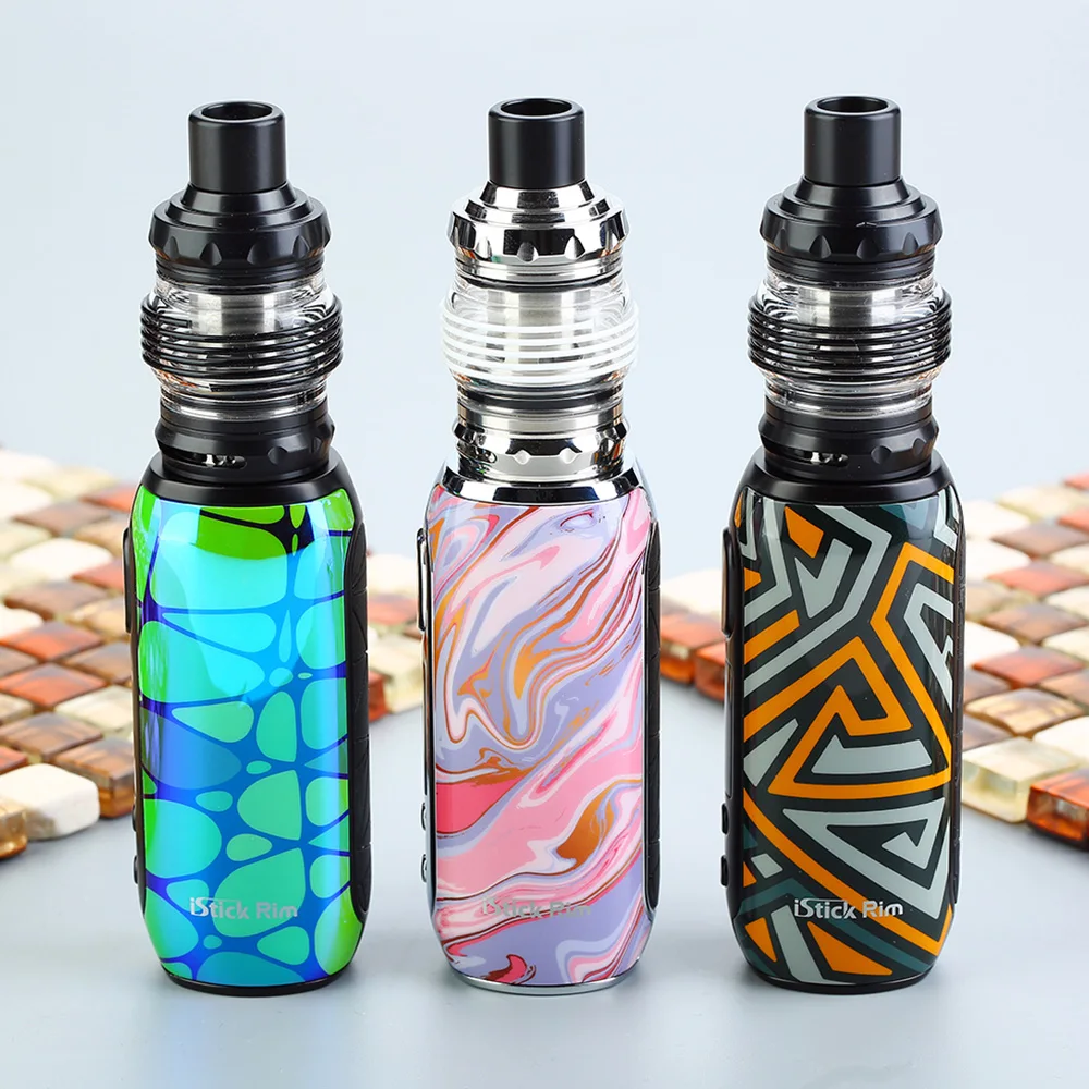 Новый набор Eleaf iStick Rim 80 Вт с 4 мл/2 мл Melo 5 атомайзером и 3000 мАч Mod EC S/EC M катушка Vape Kit vs