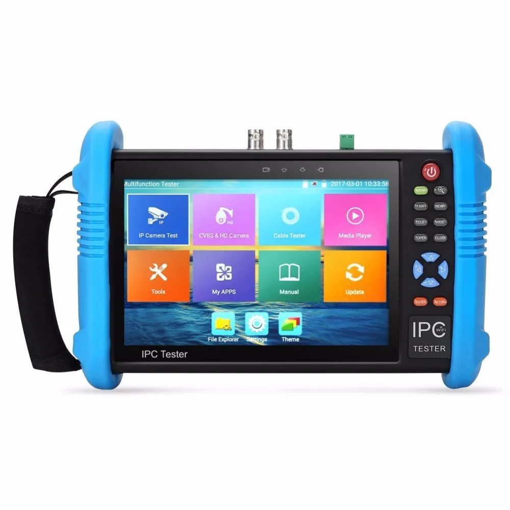 

IPC9800 Plus 4K H.265/H.264 CCTV Camera Tester 8MP TVI CVI 5MP AHD SDI CVBS IP camera tester monitor with TDR,Multimeter