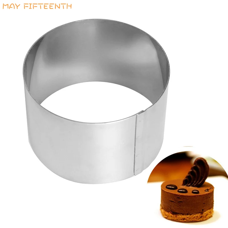 

MAY FIFTEENTH Baking Tools Chocolate Mousse Cake Mold for Baking Stainless Steel Biscuit Cake Cutter Kitchen Accessories 003