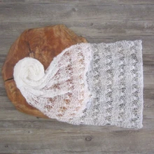 Стрейч обертывание новорожденных реквизит, Детские ручной работы связанные крючком мохер подсолнечника обертывание для новорожденных реквизит для фотографий, детское мягкое мохеровое одеяло