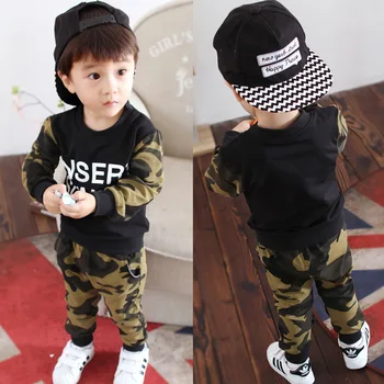 

2016 new style children's clothing autumn baby boys and girls baby clothes long sleeved suit 0-1-2-3-4-5 years old