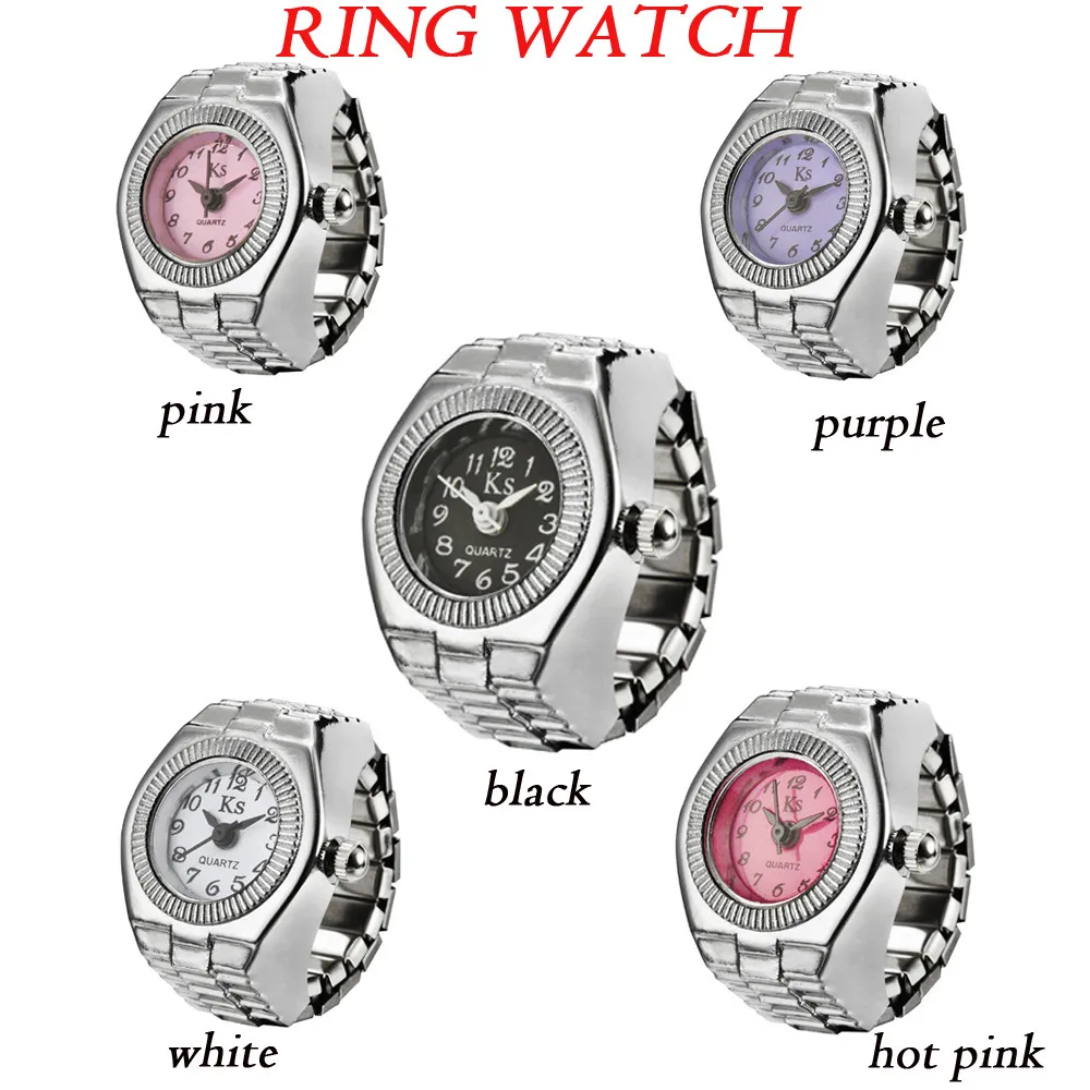 Стильные ювелирные изделия, новое кольцо, часы с циферблатом, кварцевые аналоговые часы wist, креативные, стальные, крутые, эластичные, кварцевые, перстень, часы, Прямая поставка
