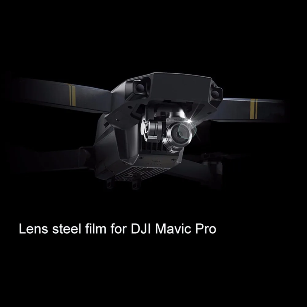 MASiKEN пленка на защитное стекло стальная пленка крышка объектива камеры для DJI Mavic pro RC Drone FPV uav закаленный стеклянный беспилотник аксессуары