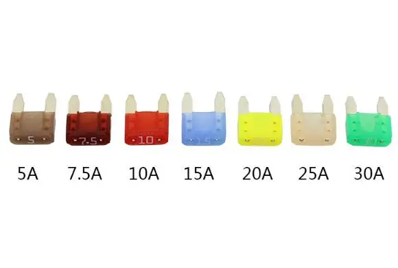 

10pcs/lot Original Small Size Blade Fuse 5A 7.5A 10A 15A 20A 25A 30A 2A 4A for Auto Car Truck