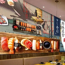 Beibehang 3d обои на заказ японский и ветер суши укийо-е питание фон Кухня обои 3 d обои для стен