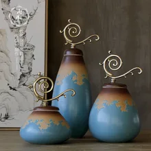 Vase With Lid And Get Free Shipping On Aliexpress New Design Color Glaze Decorative Porcelain Ceramic Vase Jar With Br Lid China