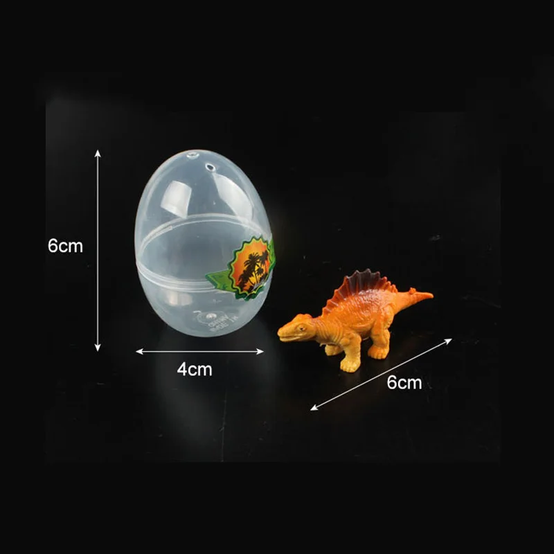 6 шт./компл. в натуральную величину модель динозавра Пластик Яйца динозавра для Юрского периода действия Figurer игрушка для детей Детское Подарочное платье с О-образным воротником, развивающая игрушка