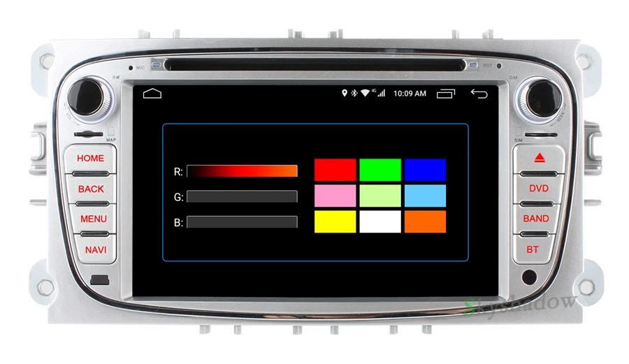 Excellent C500 4G SIM LTE Android 6.0 2GB RAM Car DVD Player bluetooth RDS Radio GPS wifi For FORD Mondeo S-MAX Connect FOCUS 2 2008-2011 13