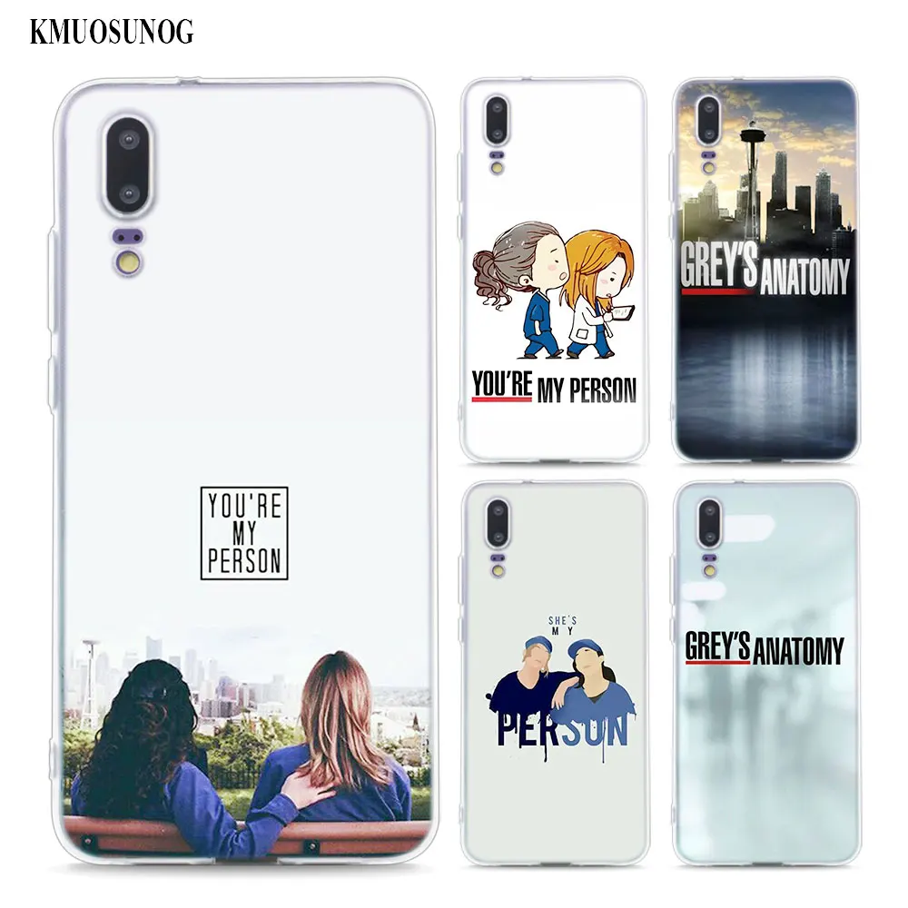 

Transparent Soft Silicone Phone Cases You're My Person Greys Anatomy for Huawei Honor P20 P10 P9 P8 9 8 Lite 2017 7A Pro