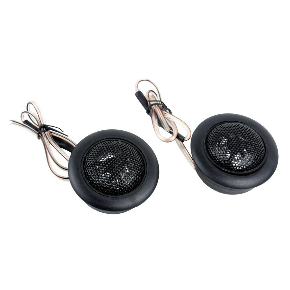  2 pcs Duro Dome Car Stereo Speakers High Dome Car Tweeters, Black 