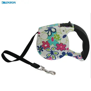 

50Pcs/Lot Best Color Flower Automatic Retractable Pet Traction Belt 4.5M