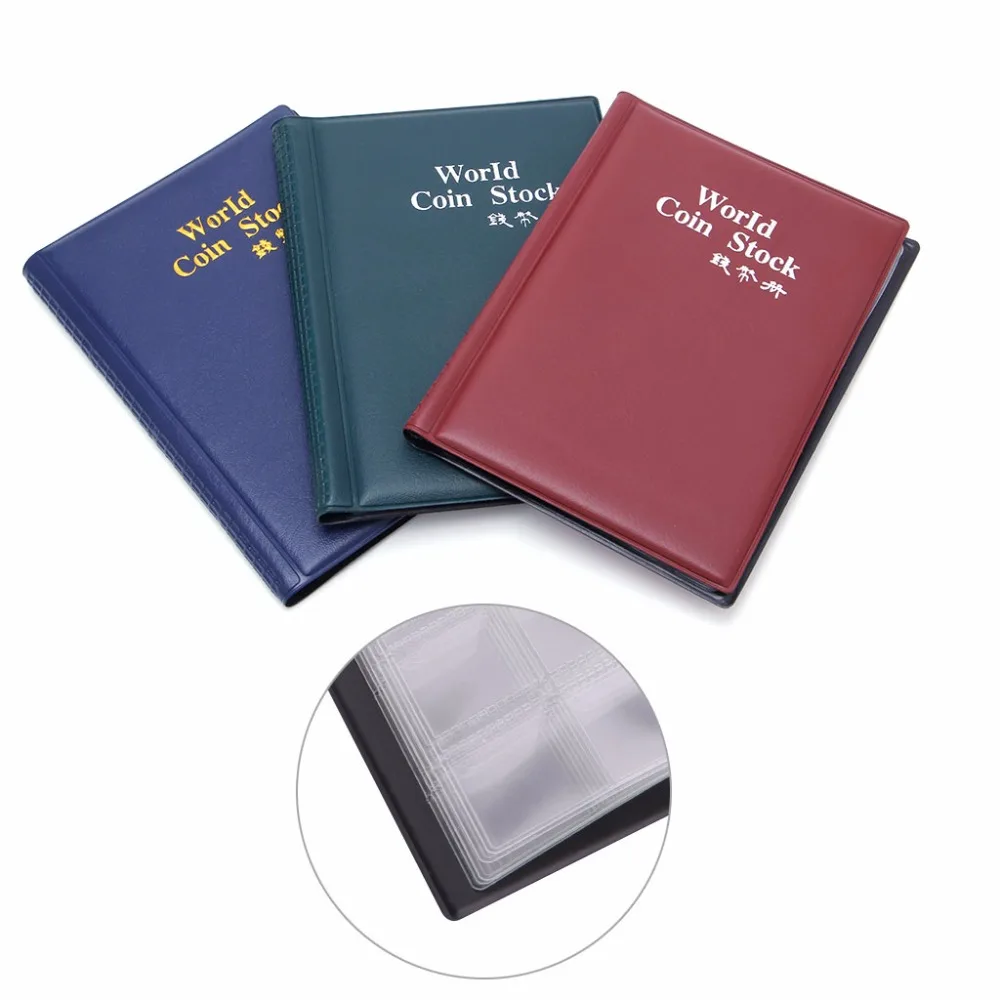 

120 Coin Holders Collection Storage Money Penny Pockets Album Book Collecting free shipping