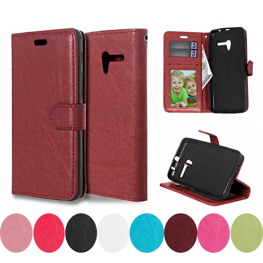 

For Alcatel One Touch Pop 3 (5") 5016A 5016J 5015D 5015E 5065D Dual Sim Pop3 5065A 5015A Phone Case Solid color Leather Cover