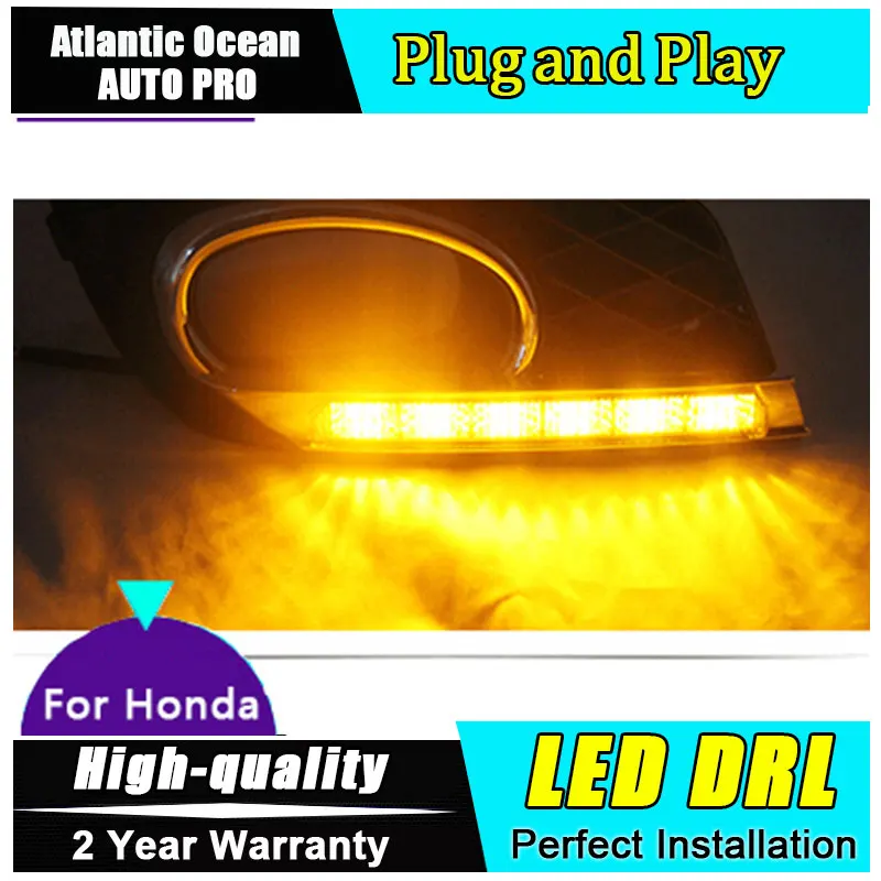 

JGRT DRL For Civic LED daytime running light For Civic 2012-14 guide LED DRL car styling Fog lamp parking light
