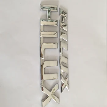

10pcs ABS Chrome HILUX car Letter Rear trunk Decals Emblem badge sticker Decal Car styling auto Accessories