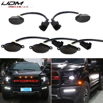 

iJDM 12V 24V Car Amber/White LED For 2010-2014 Ford Raptor Front Grille Running Lights and Front Fender Flare Side Marker Lights