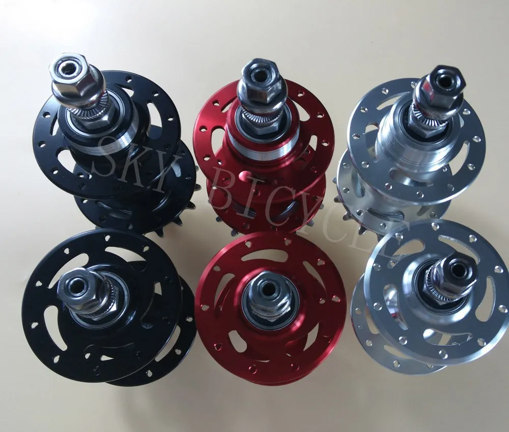 track hub with sprocket axle nuts lock ring